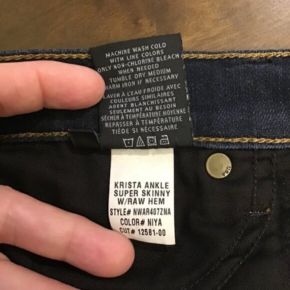 Hudson 27 (US 4) Krista Ankle Super Skinny Raw Release Hem Women’s Jeans Niya - Picture 12 of 13